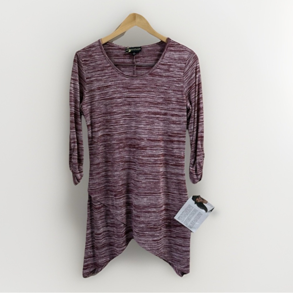 NWT Serena Williams Signature Statement Marled Knit Tunic Sz Small Maroon